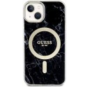 Guess GUHMP14MPCUMAK iPhone 14 Plus 6.7" czarny/black hardcase Marble MagSafe