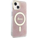 Guess GUHMP14SH4STP iPhone 14 6.1" różowy/pink hardcase 4G MagSafe