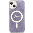 Guess GUHMP14SH4STU iPhone 14 6.1" purpurowy/purple hardcase 4G MagSafe