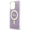 Guess GUHMP14XH4STU iPhone 14 Pro Max 6.7" purpurowy/purple hardcase 4G MagSafe