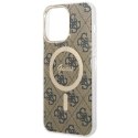 Guess GUHMP14XH4STW iPhone 14 Pro Max 6.7" brązowy/brown hardcase 4G MagSafe