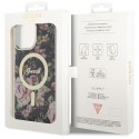 Guess GUHMP14XHCFWSK iPhone 14 Pro Max 6.7" czarny/black hardcase Flower MagSafe