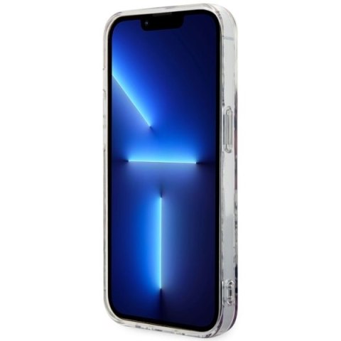 Guess GUHMP14XHCFWSP iPhone 14 Pro Max 6.7" różowy/pink hardcase Flower MagSafe