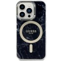 Guess GUHMP14XPCUMAK iPhone 14 Pro Max 6.7" czarny/black hardcase Marble MagSafe