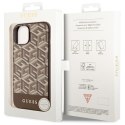 Guess GUHMP14SHGCFSEW iPhone 14 6.1" brązowy/brown hardcase GCube Stripes MagSafe