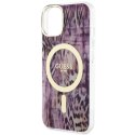 Guess GUHMP14SHLEOPWP iPhone 14 6.1" różowy/pink hardcase Leopard MagSafe