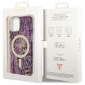 Guess GUHMP14SHLEOPWP iPhone 14 6.1" różowy/pink hardcase Leopard MagSafe