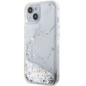 Guess GUHCP14SLCSGSGH iPhone 14 6.1" biały/white hardcase Liquid Glitter Marble