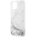 Guess GUHCP14SLCSGSGH iPhone 14 6.1" biały/white hardcase Liquid Glitter Marble