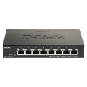 D-Link | 8-portowy przełącznik Gigabit PoE Smart Managed | DGS-1100-08PV2 | Zarządzany przez Internet | Desktop | Ilość portów 1