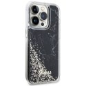 Guess GUHCP14LLCSGSGK iPhone 14 Pro 6.1" czarny/black hardcase Liquid Glitter Marble