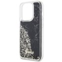 Guess GUHCP14LLCSGSGK iPhone 14 Pro 6.1" czarny/black hardcase Liquid Glitter Marble