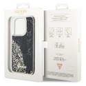 Guess GUHCP14LLCSGSGK iPhone 14 Pro 6.1" czarny/black hardcase Liquid Glitter Marble