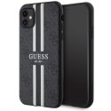 Guess GUHMN61P4RPSK iPhone 11 / Xr czarny/black hardcase 4G Printed Stripes MagSafe