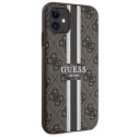 Guess GUHMN61P4RPSW iPhone 11 / Xr brązowy/brown hardcase 4G Printed Stripes MagSafe