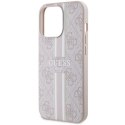 Guess GUHMP13XP4RPSP iPhone 13 Pro Max 6,7" różowy/pink hardcase 4G Printed Stripes MagSafe