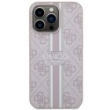 Guess GUHMP13LP4RPSP iPhone 13 Pro / 13 6,1" różowy/pink hardcase 4G Printed Stripes MagSafe