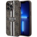 Guess GUHMP13LP4RPSW iPhone 13 Pro / 13 6.1" brązowy/brown hardcase 4G Printed Stripes MagSafe