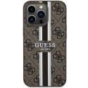 Guess GUHMP13LP4RPSW iPhone 13 Pro / 13 6.1" brązowy/brown hardcase 4G Printed Stripes MagSafe