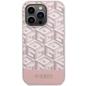 Guess GUHMP14XHGCFSEP iPhone 14 Pro Max 6,7" różowy/pink hard case GCube Stripes MagSafe