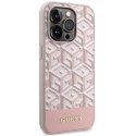 Guess GUHMP14XHGCFSEP iPhone 14 Pro Max 6,7" różowy/pink hard case GCube Stripes MagSafe
