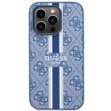 Guess GUHMP14XP4RPSB iPhone 14 Pro Max 6.7" niebieski/blue hardcase 4G Printed Stripes MagSafe