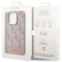 Guess GUHMP14LHGCFSEP iPhone 14 Pro 6,1" różowy/pink hard case GCube Stripes MagSafe