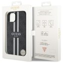 Guess GUHMP14MP4RPSK iPhone 14 Plus 6,7" czarny/black hardcase 4G Printed Stripes MagSafe