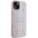 Guess GUHMP14MP4RPSP iPhone 14 Plus 6,7" różowy/pink hardcase 4G Printed Stripes MagSafe