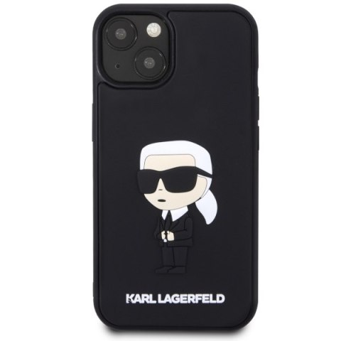 Karl Lagerfeld KLHCP14M3DRKINK iPhone 14 Plus 6.7" czarny/black hardcase Rubber Ikonik 3D