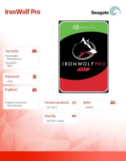 Dysk IronWolf Pro 22TB SATA ST22000NT001